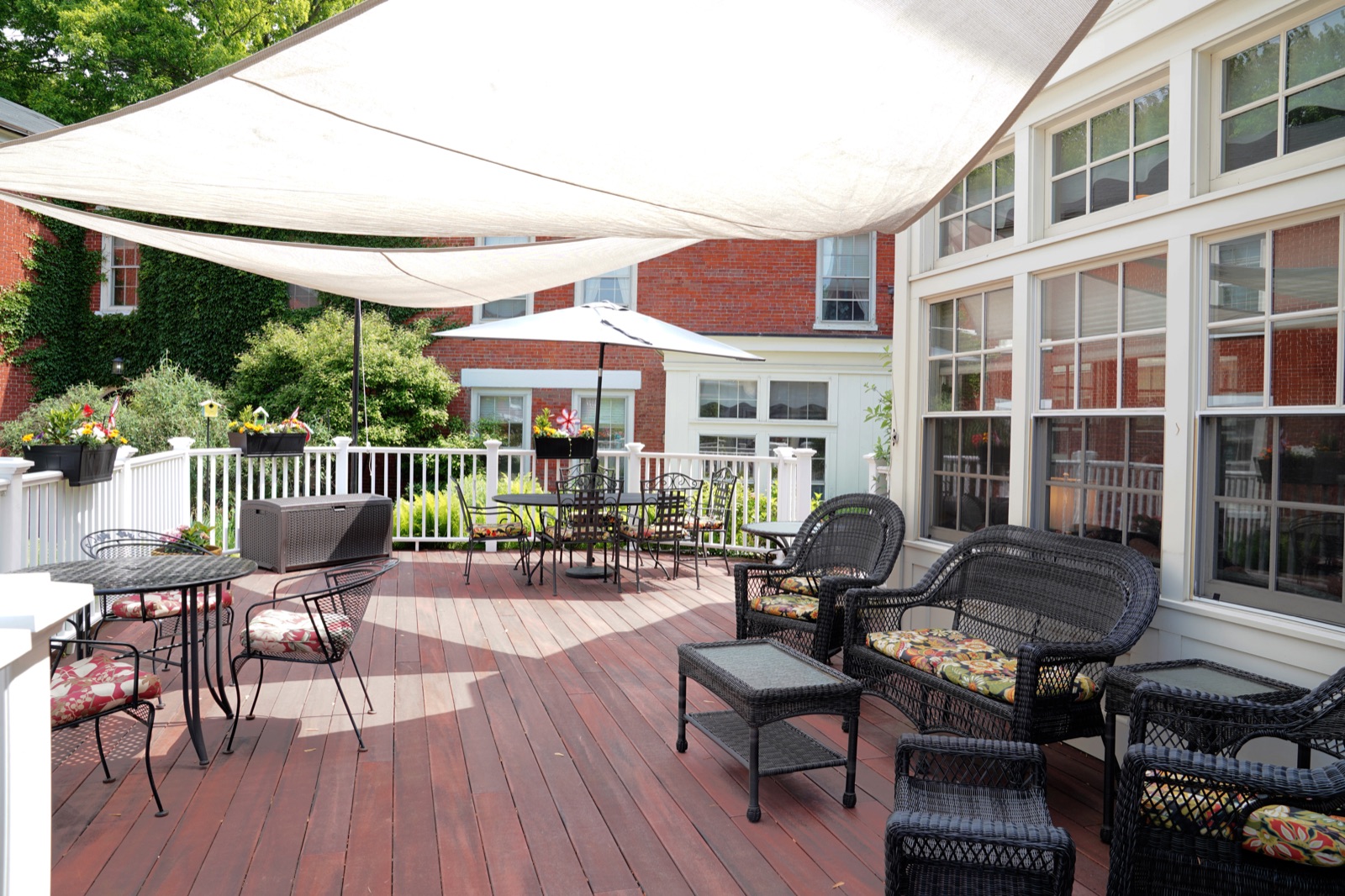 Bright sun room at John Bertram House of Salem