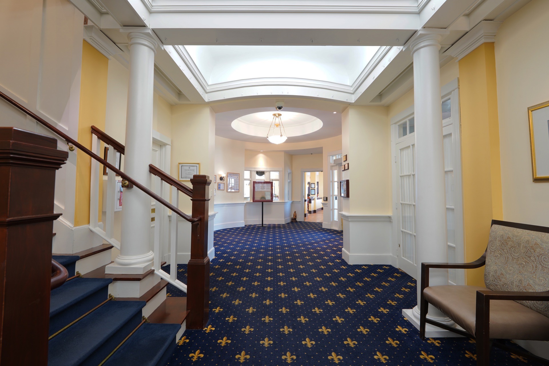Entrance hall at John Bertram House of Swampscott
